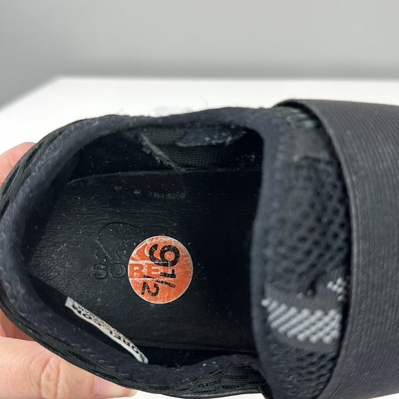 Sorel Kinetic Impact Sneakers Black Strap Mesh Slip On Fabric Shoes Size 9.5 - Picture 11 of 16